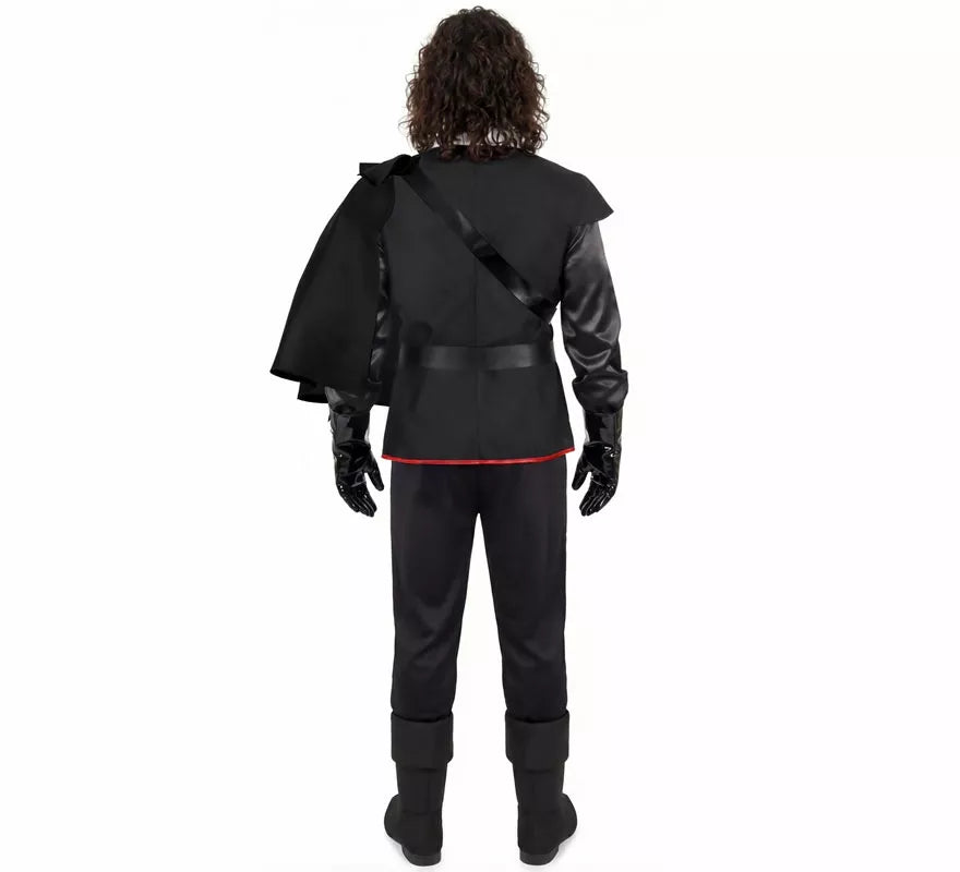 Disfraz de Mosquetero negro para hombre
