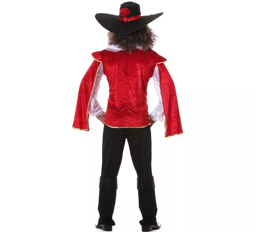 Translation missing: fr.Disfraz de Mosquetero rojo para hombre