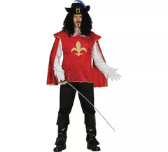 Déguisement Mousquetaire rouge homme
