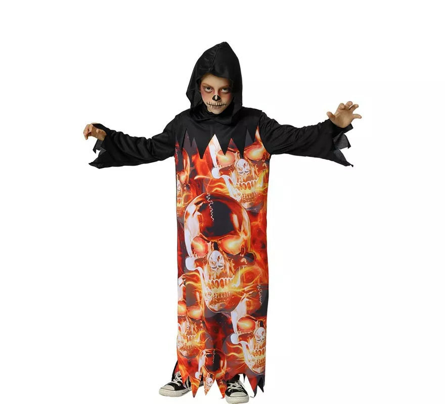 Translation missing: fr.Disfraz de Muerte Skull del Infierno para niño