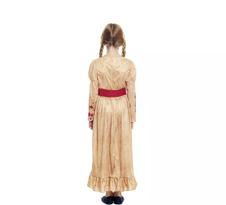 Translation missing: fr.Disfraz de Muñeca Asesina con cinturón para niña
