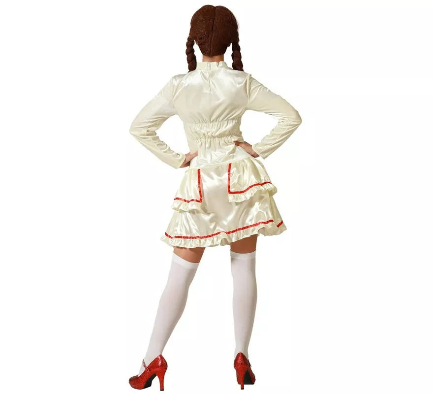 Translation missing: fr.Disfraz de Muñeca de Porcelana Beige para mujer