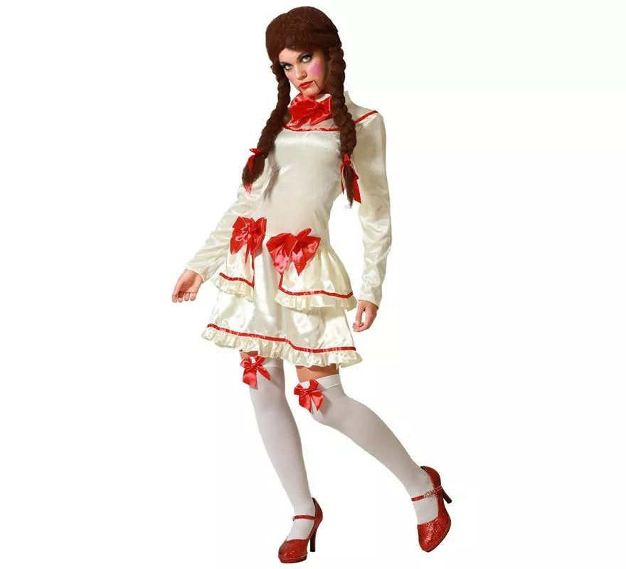 Translation missing: fr.Disfraz de Muñeca de Porcelana Beige para mujer