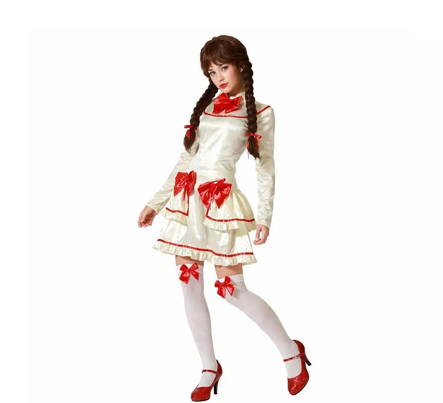 Translation missing: fr.Disfraz de Muñeca de Porcelana Beige para mujer