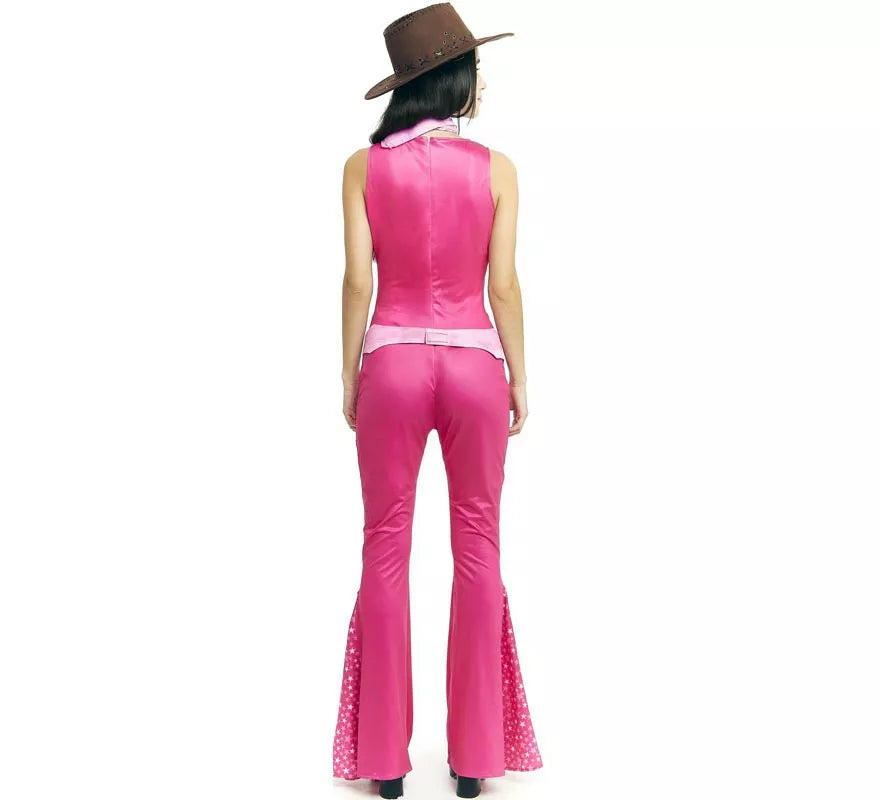 Translation missing: fr.Disfraz de Muñeca Famosa Vaquera fucsia para mujer