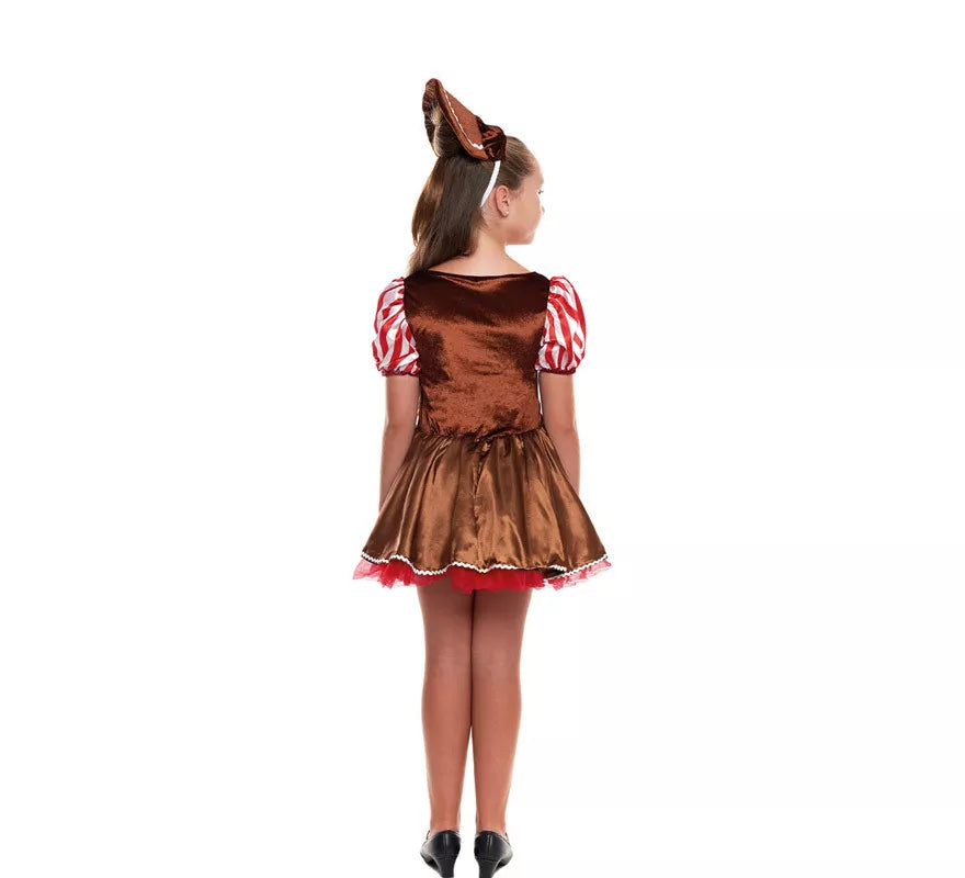 Translation missing: fr.Disfraz de Muñeca Jengibre de Navidad para niña