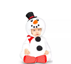 Déguisement bonhomme de neige bébé avec écharpe
