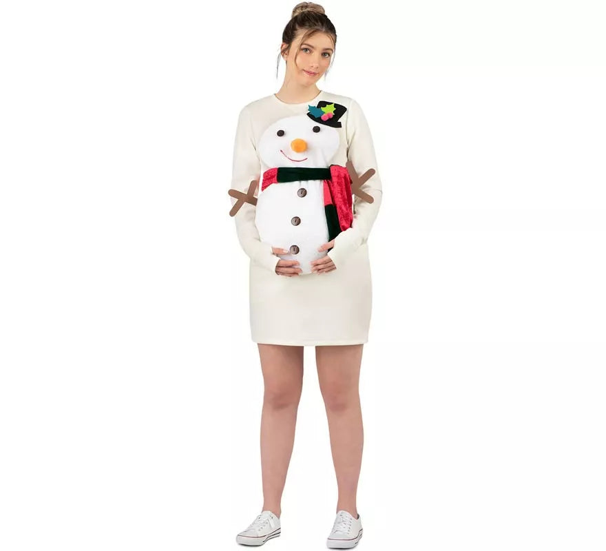 Translation missing: fr.Disfraz de Muñeco de Nieve en vestido para embarazadas