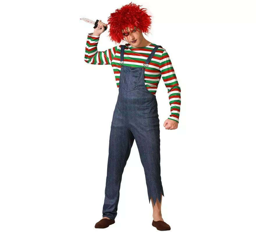 Disfraz de Muñeco Diabólico Multicolor para hombre