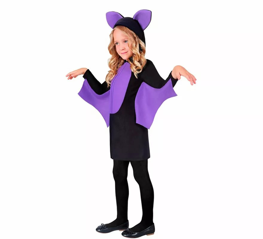 Translation missing: fr.Disfraz de Murciélago morado para niña