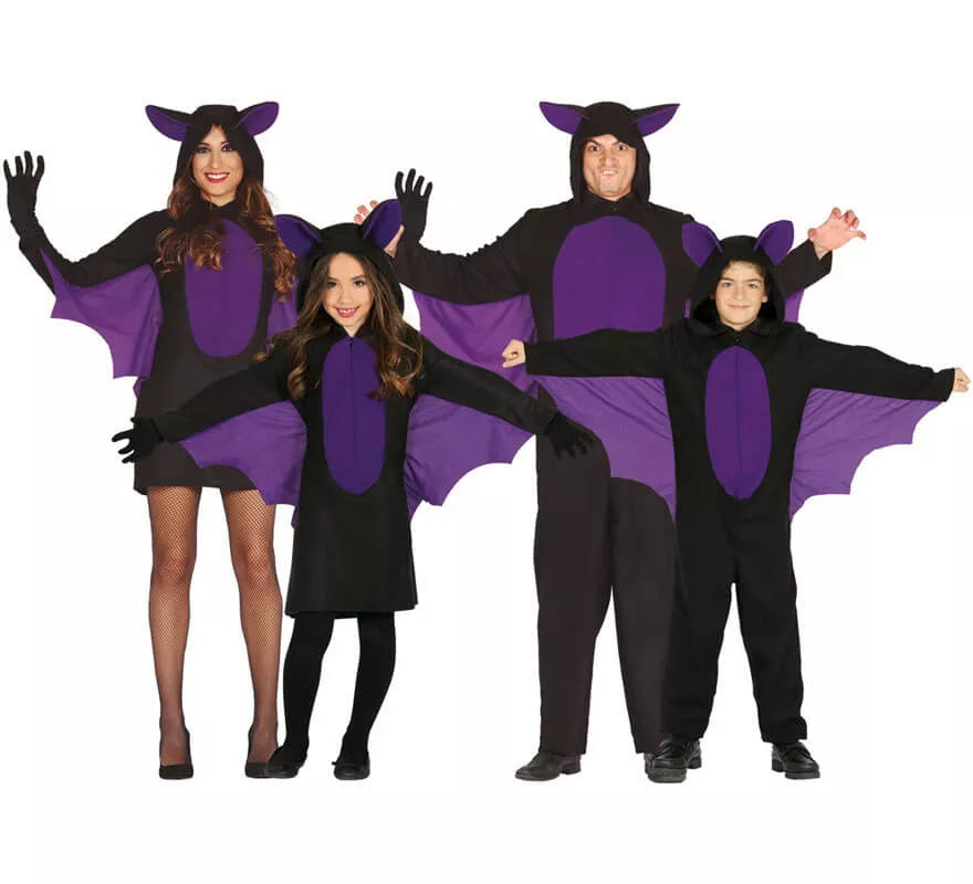 Translation missing: fr.Disfraz de Murciélago morado para niño
