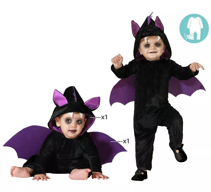 Translation missing: fr.Disfraz de Murciélago Negro para niños y bebé