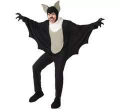 Costume de chauve-souris à oreilles grises pour homme