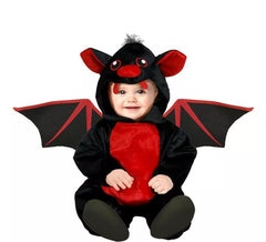 Déguisement chauve-souris rouge bébé