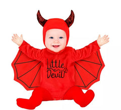 Costume de chauve-souris rouge en peluche pour bébé