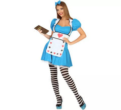 Déguisement de Alice avec Coeurs pour femme