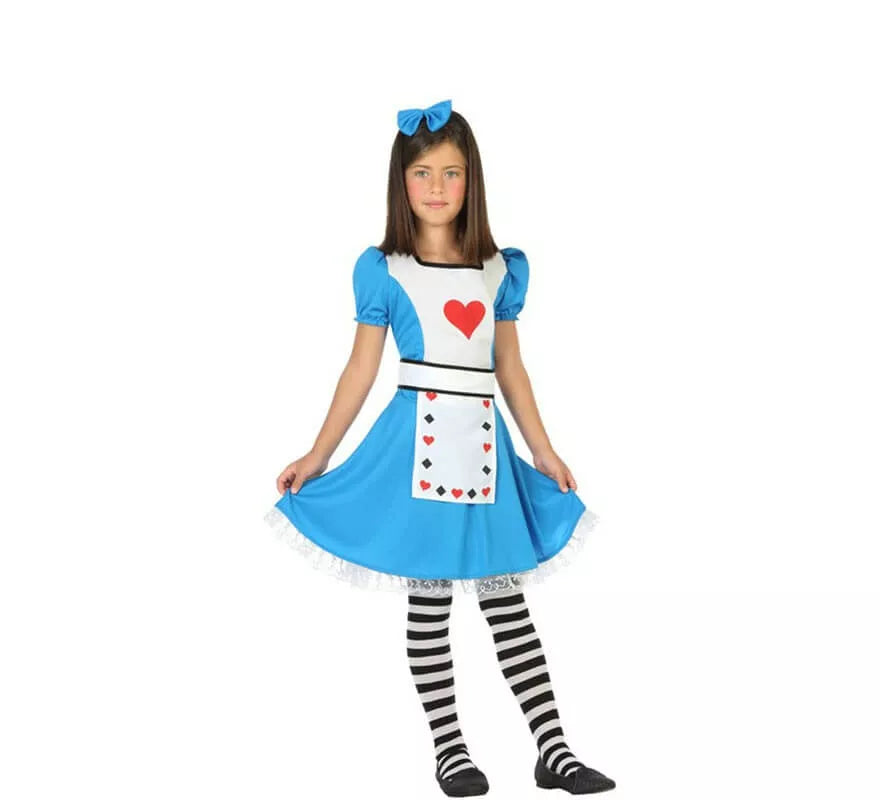Translation missing: es.Disfraz de Niña del espejo con Corazones para niña