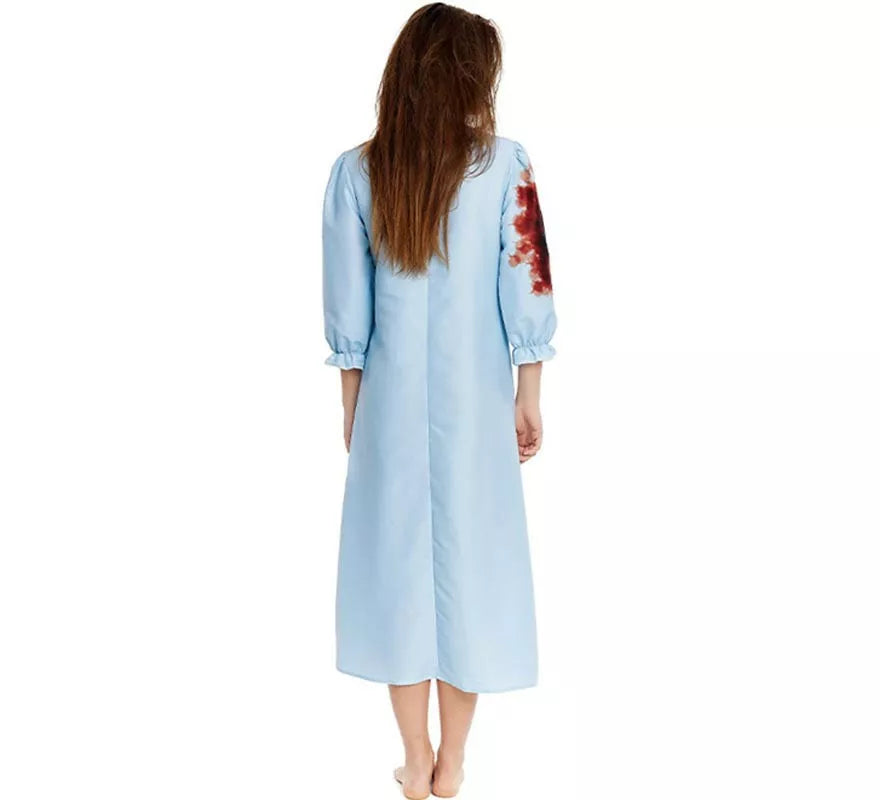 Translation missing: fr.Disfraz de Niña Endemoniada en bata azul para mujer