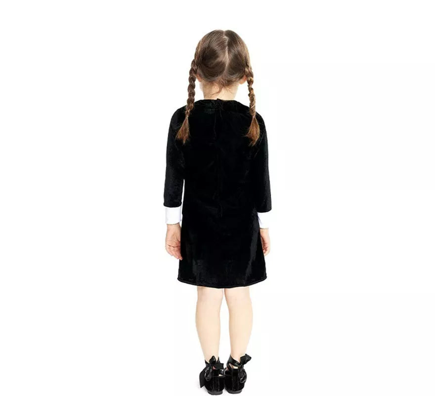 Translation missing: fr.Disfraz de Niña Siniestra clásico negro para bebé y niña