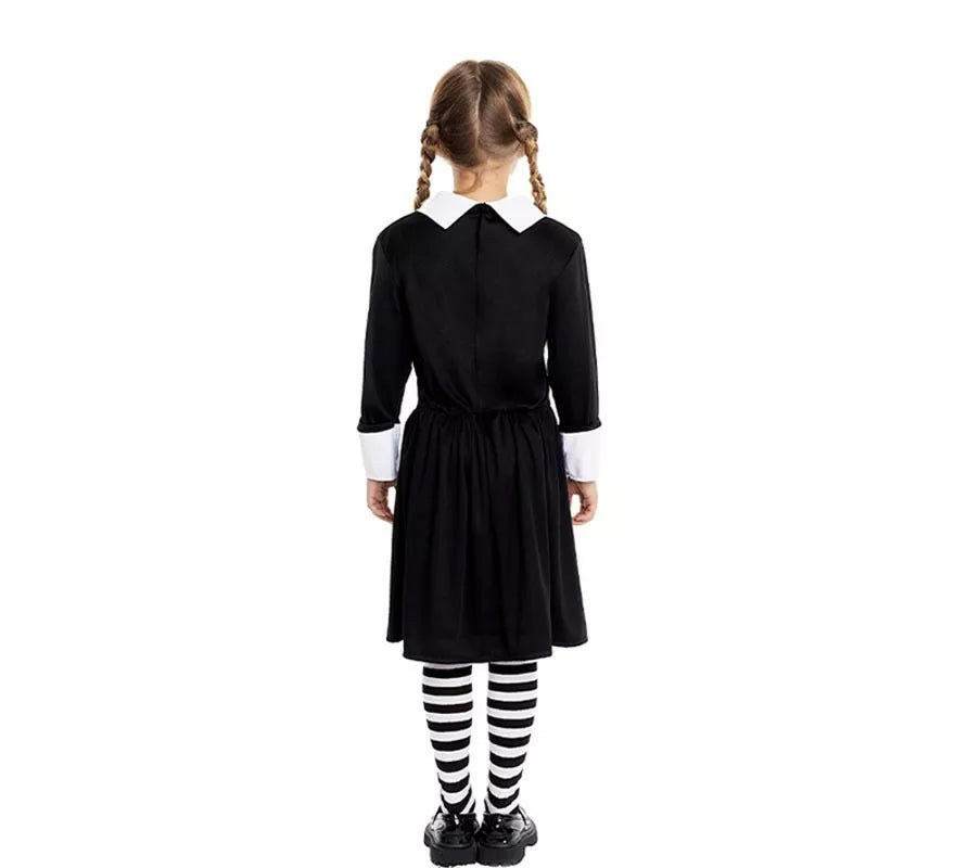 Translation missing: fr.Disfraz de Niña Siniestra Clásico negro para niña y adolescente