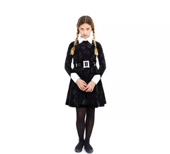 Costume classique de fille sinistre pour filles et adolescentes
