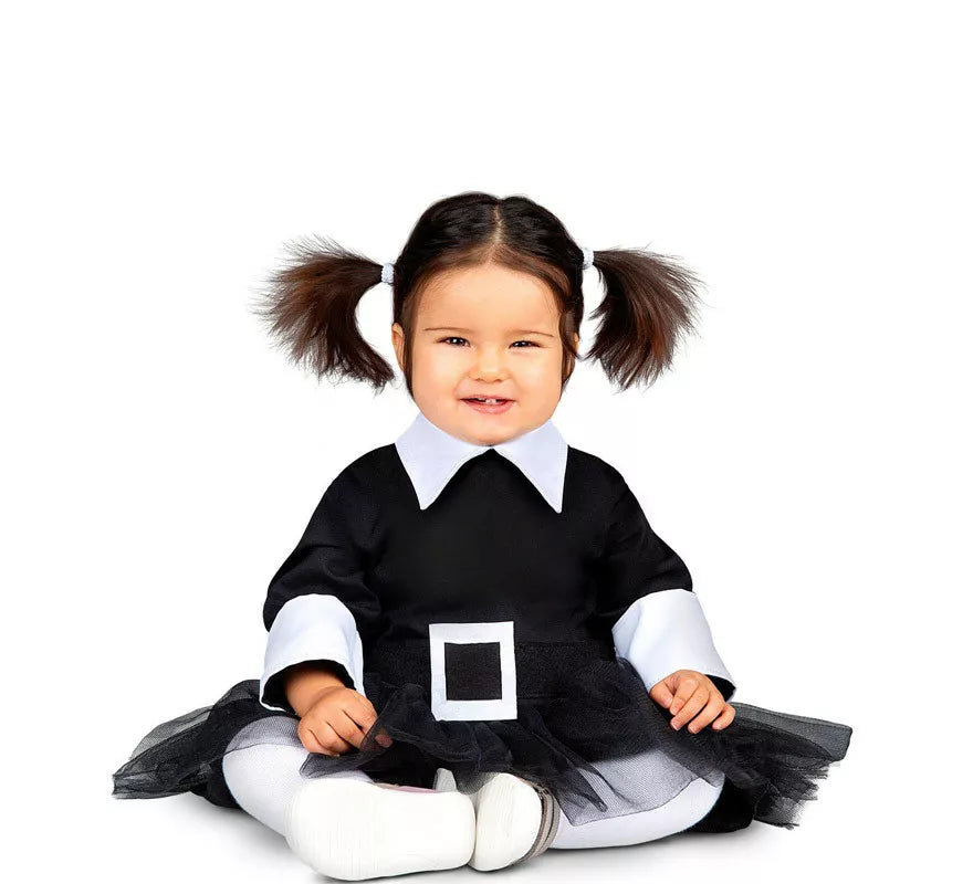 Translation missing: fr.Disfraz de Niña Siniestra con falda para bebé
