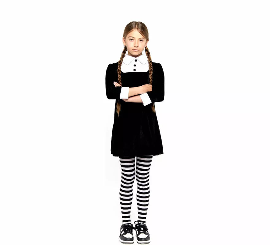 Translation missing: fr.Disfraz de Niña Siniestra de Terciopelo para niña