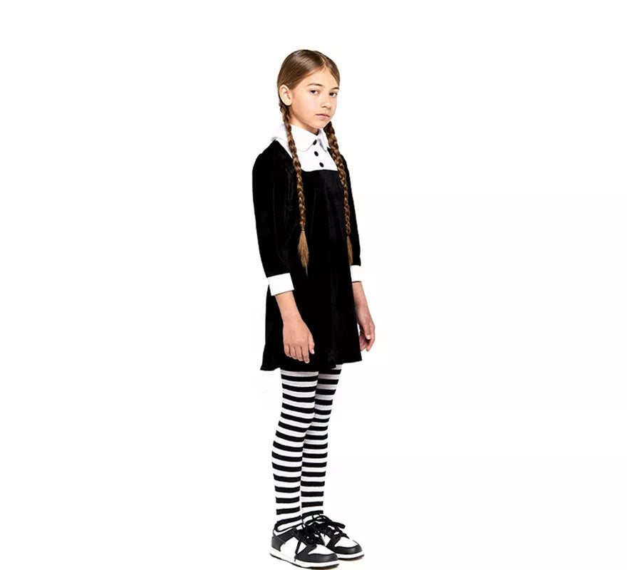 Translation missing: fr.Disfraz de Niña Siniestra de Terciopelo para niña