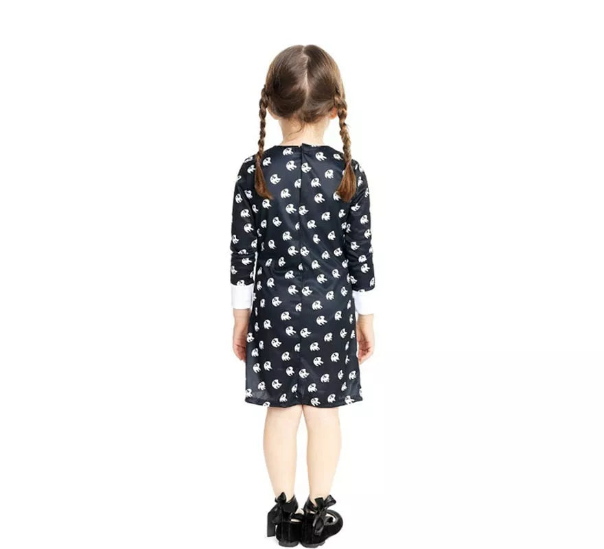 Translation missing: fr.Disfraz de Niña Siniestra vestido estampado para bebé y niña