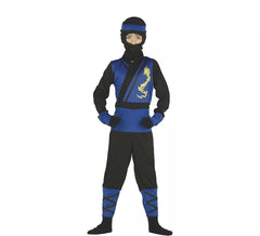 Déguisement de Ninja Bleu et Noir pour garçon