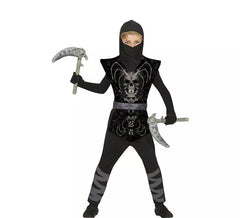 Déguisement Ninja Skull noir et gris enfant