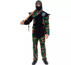 Déguisement ninja commando camouflage homme
