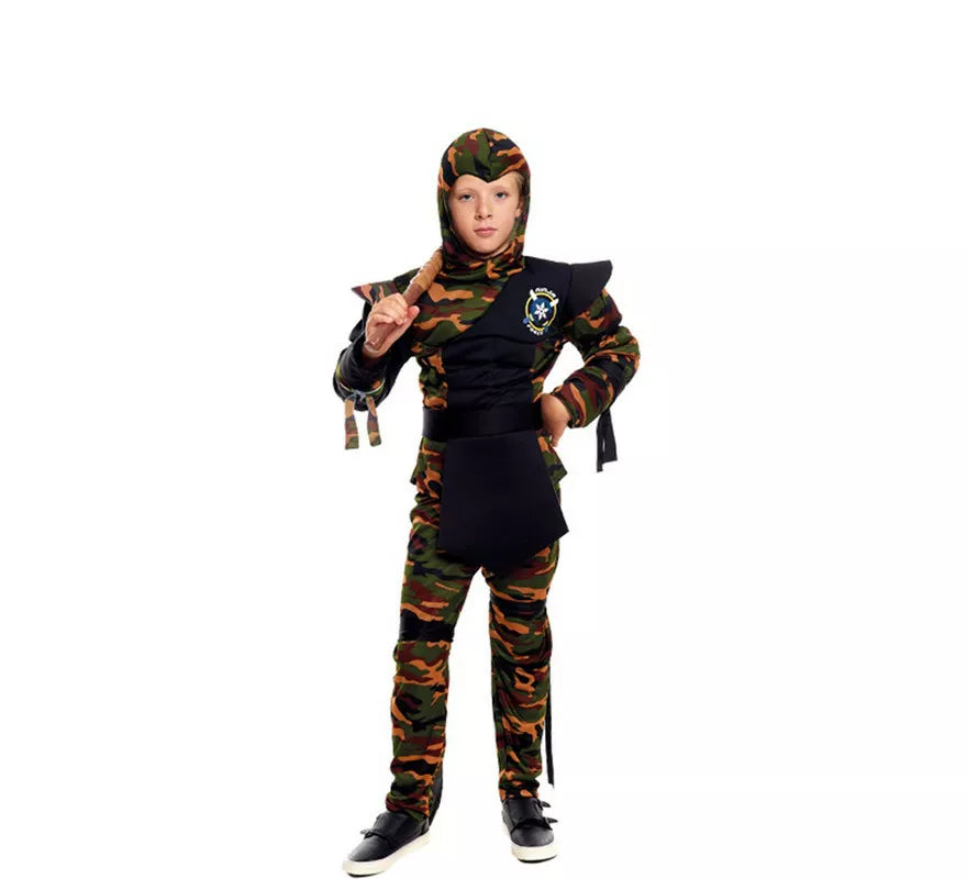 Translation missing: fr.Disfraz de Ninja Comando Camuflaje para niño