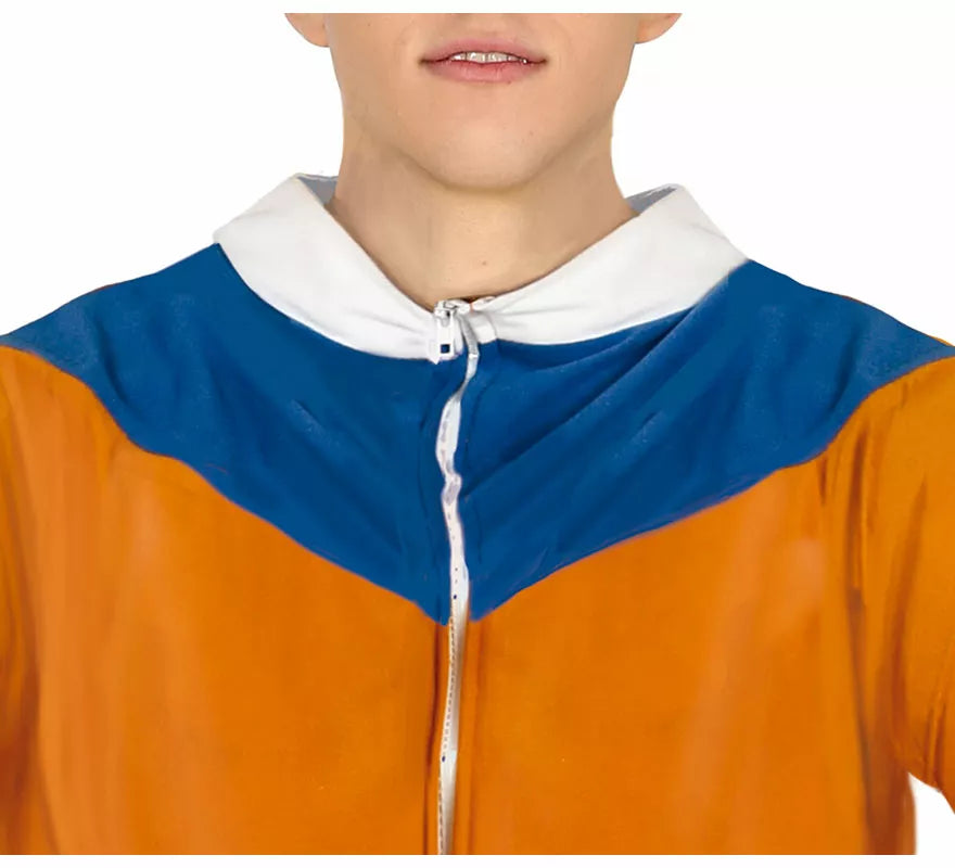 Translation missing: fr.Disfraz de Ninja de Anime Naranja y Azul para adolescente