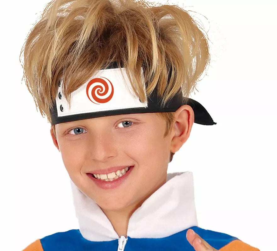 Translation missing: fr.Disfraz de Ninja de Anime Naranja y Azul para niño