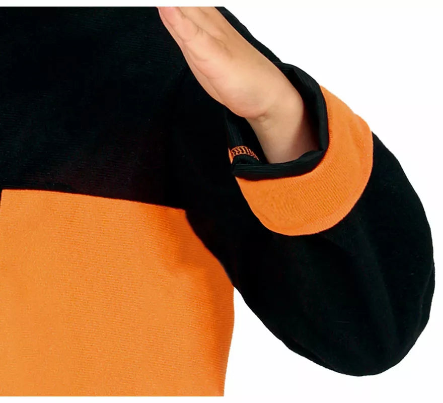 Translation missing: fr.Disfraz de Ninja de Anime Naranja y Negro para niño