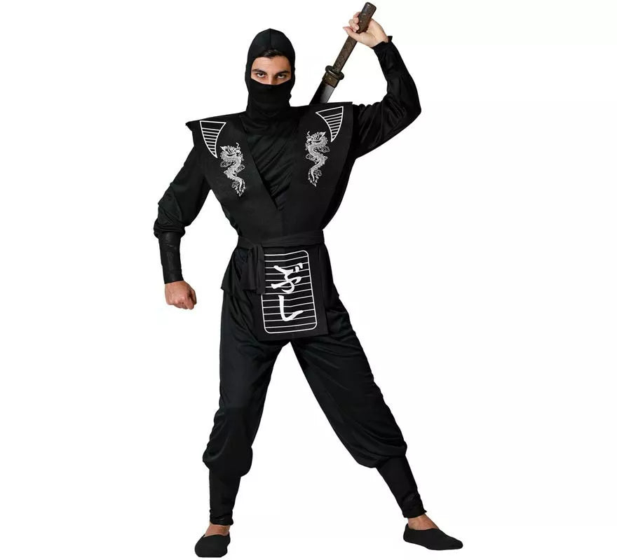 Translation missing: fr.Disfraz de Ninja Dragón blanco para hombre