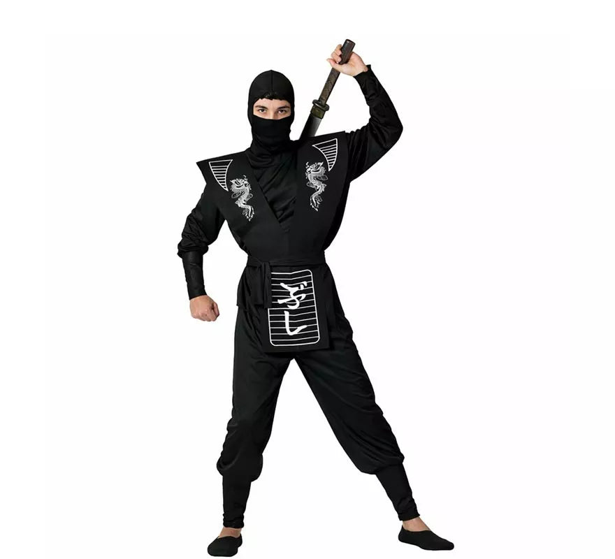 Translation missing: fr.Disfraz de Ninja Dragón blanco para hombre