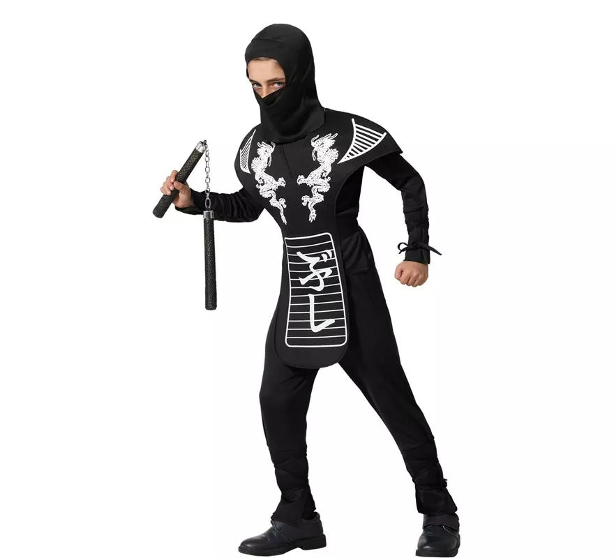 Translation missing: fr.Disfraz de Ninja Dragón blanco para niño