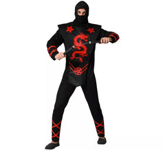 Déguisement Ninja Dragon Rouge Homme