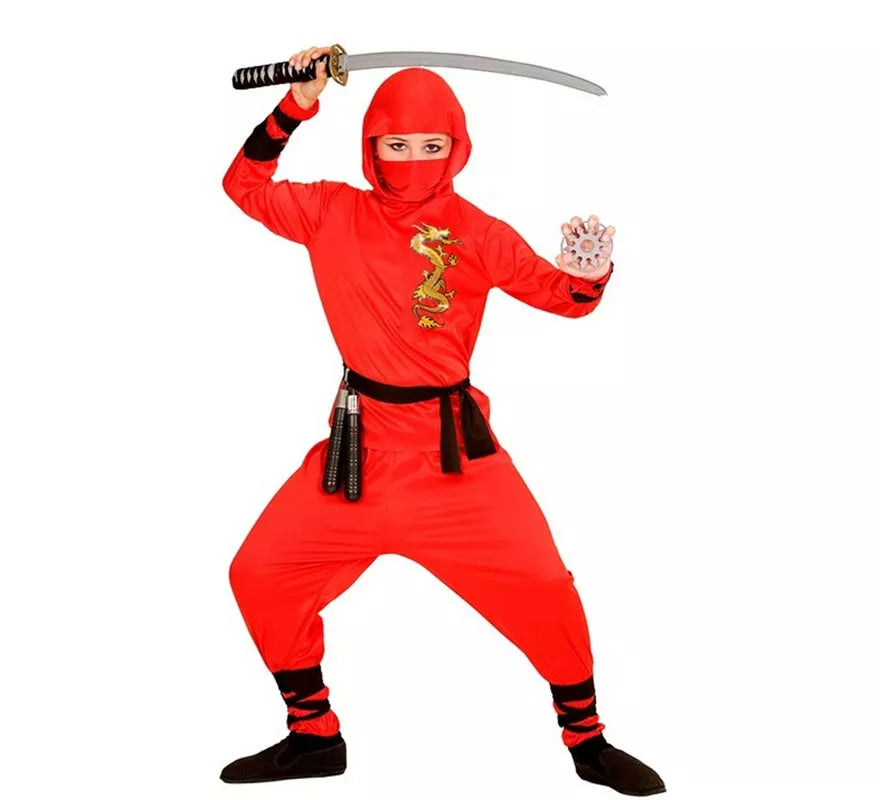 Translation missing: fr.Disfraz de Ninja Dragón rojo para niño