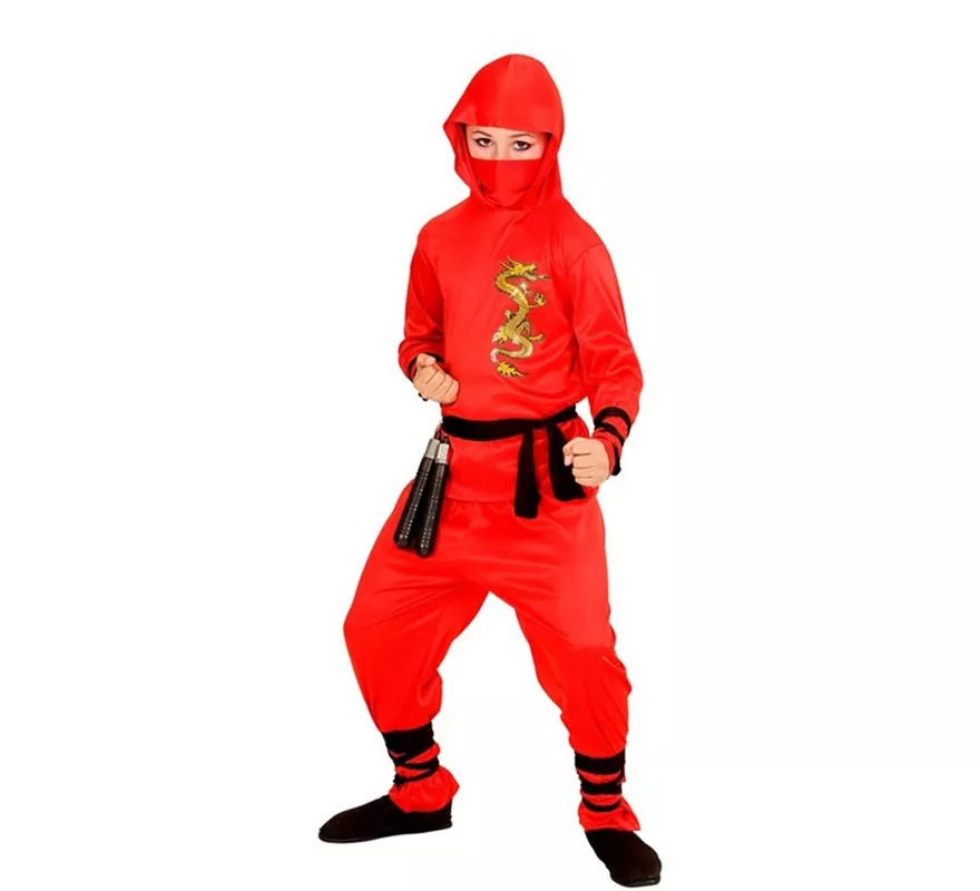 Disfraz de Ninja Dragón rojo para niño