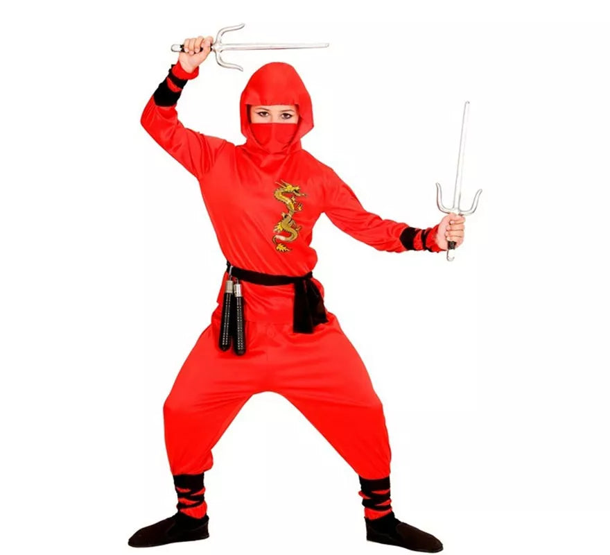Translation missing: fr.Disfraz de Ninja Dragón rojo para niño