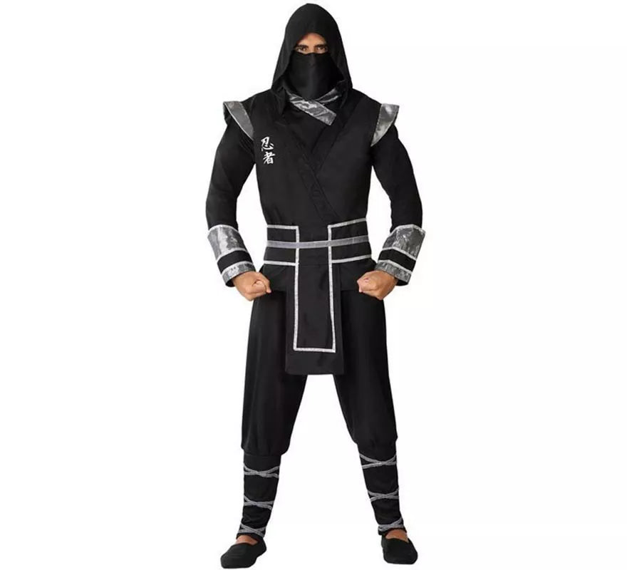 Translation missing: fr.Disfraz de Ninja Negro para hombre