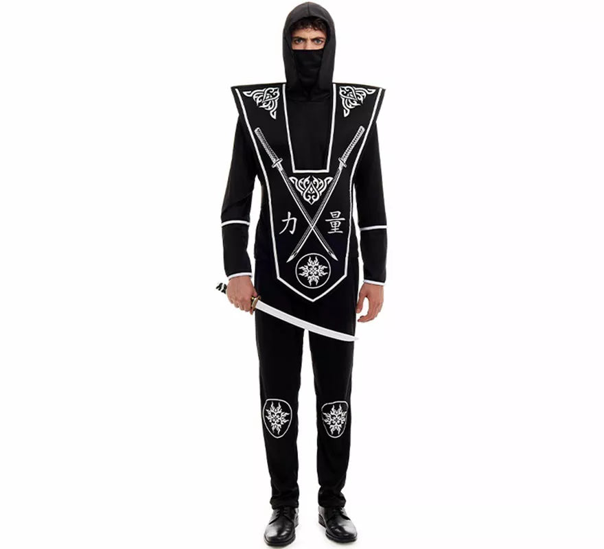 Disfraz de Ninja negro para hombre