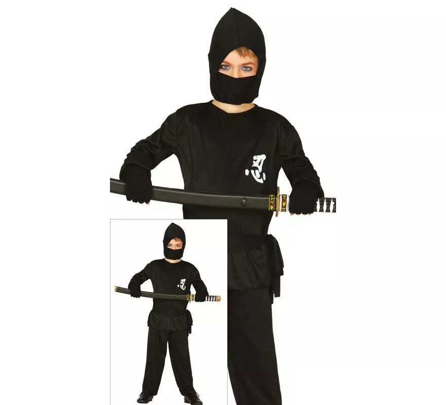 Translation missing: fr.Disfraz de Ninja negro para niño