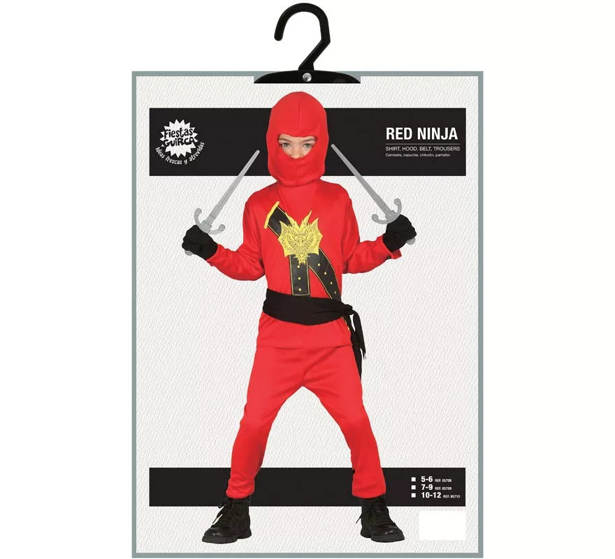 Translation missing: fr.Disfraz de Ninja rojo para niño