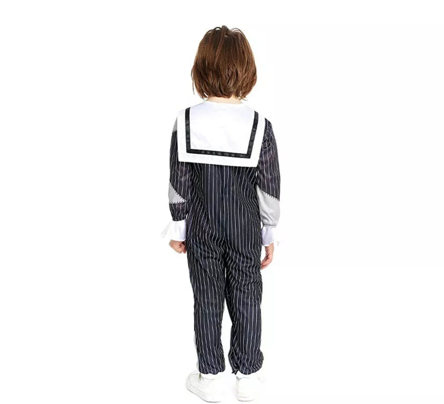 Translation missing: fr.Disfraz de Niño Tenebroso a rayas para bebé y niño