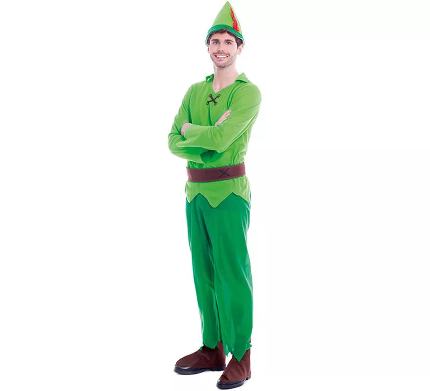 Translation missing: fr.Disfraz de Niño Volador Verde para hombre