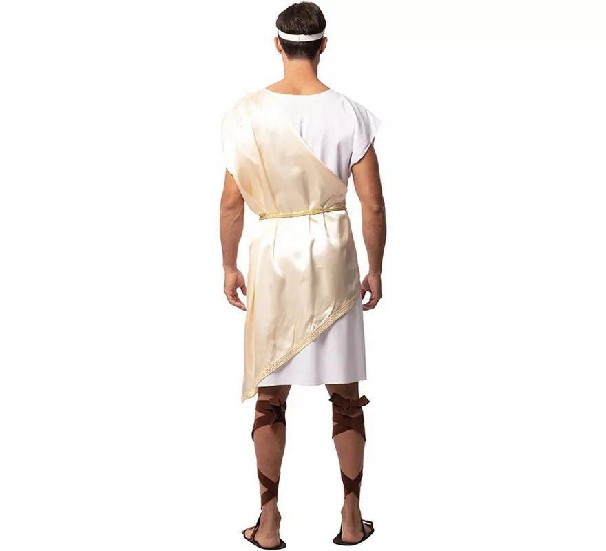 Translation missing: fr.Disfraz de Noble Romano beige deluxe para hombre